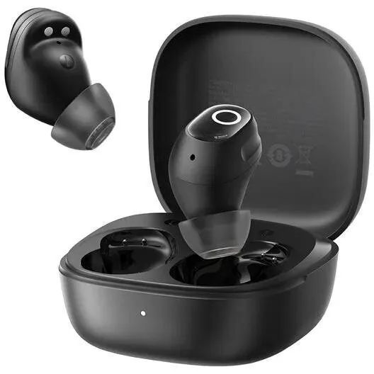 Baseus Bass BD1 In-ear Bluetooth Handsfree Ακουστικά με Αντοχή στον Ιδρώτα και Θήκη Φόρτισης Cosmic Black - Image 1