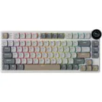 Royal Kludge RK N80 Ασύρματο Gaming Μηχανικό Πληκτρολόγιο 75% με Custom Red διακόπτες και RGB φωτισμό (Αγγλικό US) Γκρι