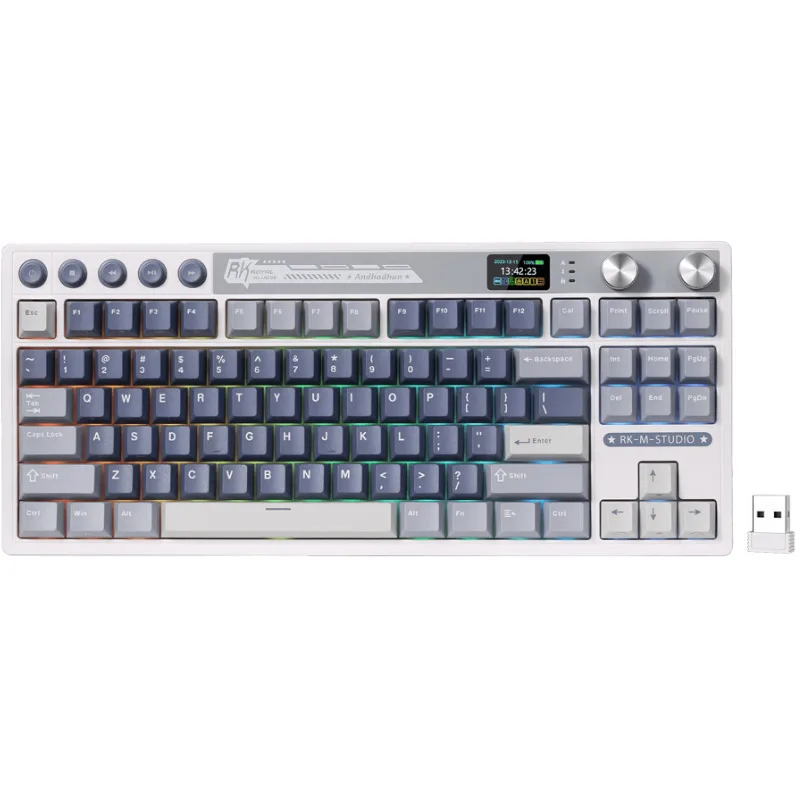 20251118134044_royal_kludge_rk_m87_asyrmato_gaming_michaniko_pliktrologio_75_me_custom_beige_diakoptes_kai_rgb_fotismo_agliko_us_mple.jpeg Royal Kludge RK M87 Ασύρματο Gaming Μηχανικό Πληκτρολόγιο 75% με Custom Beige διακόπτες και RGB φωτισμό (Αγγλικό US) Μπλε - Image 1