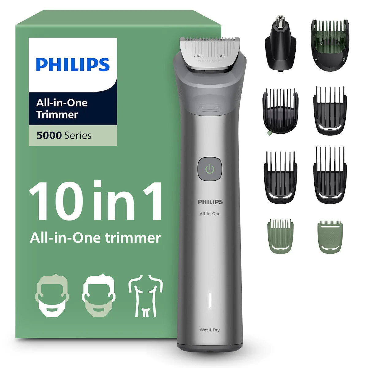 20251119120335_philips_series_5000_set_epanafortizomenis_koureytikis_michanis_asimi_mg5931_15.jpeg Philips Series 5000 Σετ Επαναφορτιζόμενης Κουρευτικής Μηχανής Ασημί MG5931/15 - Image 1
