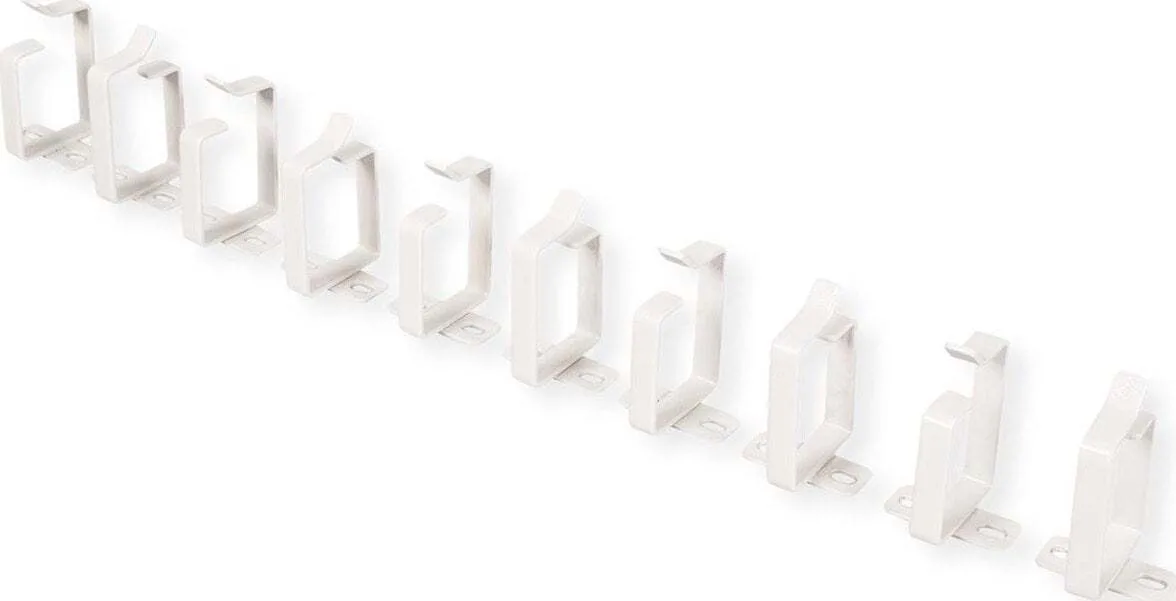 20251119135605_roline_cable_management_bracket_44x60mm_gray_10_pieces.jpeg Roline Cable Management Bracket 44x60mm Gray 10 Pieces - Image 1
