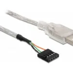 DeLock USB 2.0 Cable USB-A male - Λευκό 0.7m 83078