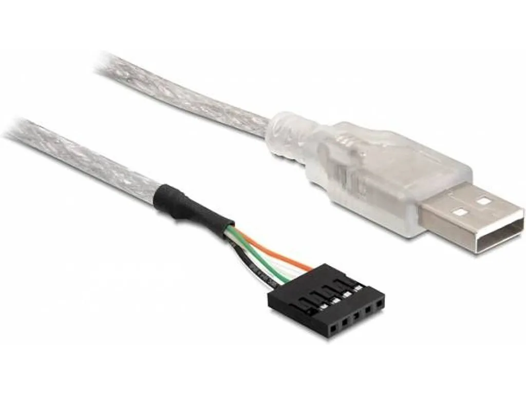 20251126125008_delock_usb_2_0_cable_usb_a_male_leyko_0_7m_83078.jpeg DeLock USB 2.0 Cable USB-A male - Λευκό 0.7m 83078 - Image 1