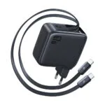 Baseus Φορτιστής με Ενσωματωμένο Καλώδιο με Θύρα USB-C USB-C 67W Power Delivery Μαύρος (EnerCore CJ21)