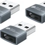 Good Connections Μετατροπέας USB-A male σε USB-C female Γκρι 1τμχ USB-AD203-3
