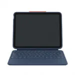 Logitech Rugged Combo 4 Flip Cover Ανθεκτική με Πληκτρολόγιο στα Γερμανικά Μπλε (iPad 10th Gen)