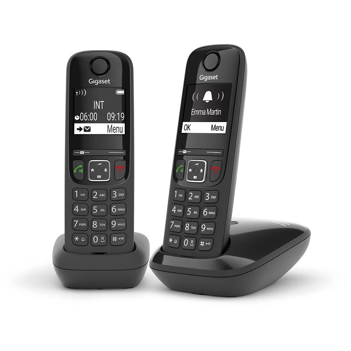 20260107164417_gigaset_as690_asyrmato_tilefono_duo_me_elliniko_menou_mayro.jpeg Gigaset AS690 Ασύρματο Τηλέφωνο Duo με Ελληνικό Μενού Μαύρο - Image 1