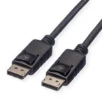 Roline Cable DisplayPort male - DisplayPort male 1m Μαύρο