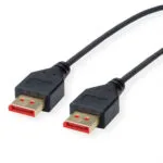 Roline Cable DisplayPort male - DisplayPort male 1.5m Μαύρο