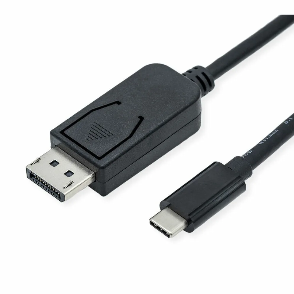 20260108102207_prosarmogeas_av_roline_prosarmogeas_roline_usb_typou_c_displayport_v1_4_m_m_3_m.jpeg Προσαρμογέας Av Roline Προσαρμογέας Roline Usb Τύπου C Displayport V1.4 M M 3 M - Image 1