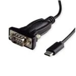 Προσαρμογέας Av Value Value Καλώδιο Μετατροπέα Usb Serial Τύπος C Rs232 Μαύρο 1,8 Μ