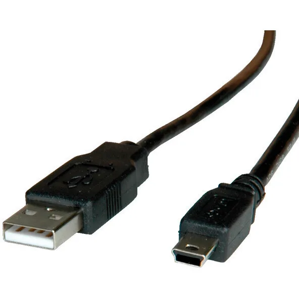 20260108102738_5b949d45.jpeg Καλώδιο Usb Roline Usb-a Miniusb 1.8 M Μαύρο 11.02.8719 - Image 1