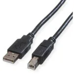 Καλώδιο Usb Roline Roline Green Usb 2.0 Καλώδιο Τύπος A-b Μαύρο 0,8 Μ