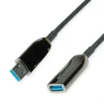 Roline USB 2.0 Cable USB-A male - USB-A female Μαύρο 20m 12.04.1077