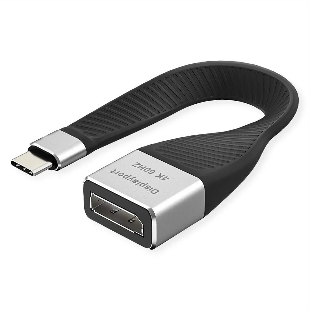 20260108115619_prosarmogeas_av_roline_roline_prosarmogeas_othonis_usb_typou_c_dp_m_f_0_13_m.jpeg Προσαρμογέας Av Roline Roline Προσαρμογέας Οθόνης Usb Τύπου C Dp M F 0,13 M - Image 1
