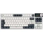 Royal Kludge S85 Ασύρματο Gaming Μηχανικό Πληκτρολόγιο Tenkeyless με RGB φωτισμό (Αγγλικό US) Λευκό