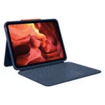 Logitech Combo 4 Touch Flip Cover Ανθεκτική στα Γαλλικά Μπλε (iPad 10th gen)