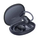 Baseus Eli Sport 2 Open Ear Bluetooth Handsfree Ακουστικά με Αντοχή στον Ιδρώτα και Θήκη Φόρτισης Μαύρα