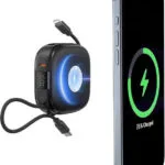 Charmast W1205 MagSafe Power Bank 10000mAh 20W με Θύρα USB-C Power Delivery Μαύρο