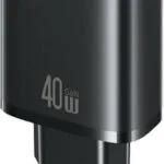 Usams Φορτιστής Χωρίς Καλώδιο με 2 Θύρες USB-A και 2 Θύρες USB-C 40W Power Delivery Μαύρος (T70)