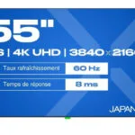 Japannext IPS Monitor 55" 4K 3840x2160 με Χρόνο Απόκρισης 8ms GTG