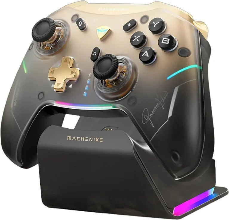 Machenike G5Pro Premium Edition With Charging Station Ασύρματο Gamepad για Android / PC / Switch / iOS Μαύρο - Image 1