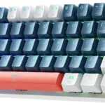 Machenike K500-B61 Gaming Μηχανικό Πληκτρολόγιο 60% με Custom Brown διακόπτες και RGB φωτισμό (Αγγλικό US) Blue/White