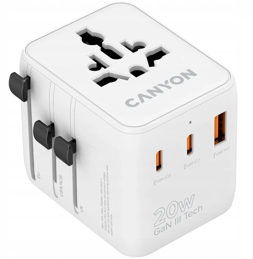 20260302152214_canyon_cns_ta20w1005w_antaptoras_prizas_se_universal.jpeg Canyon CNS-TA20W1005W Αντάπτορας Πρίζας σε Universal - Image 1