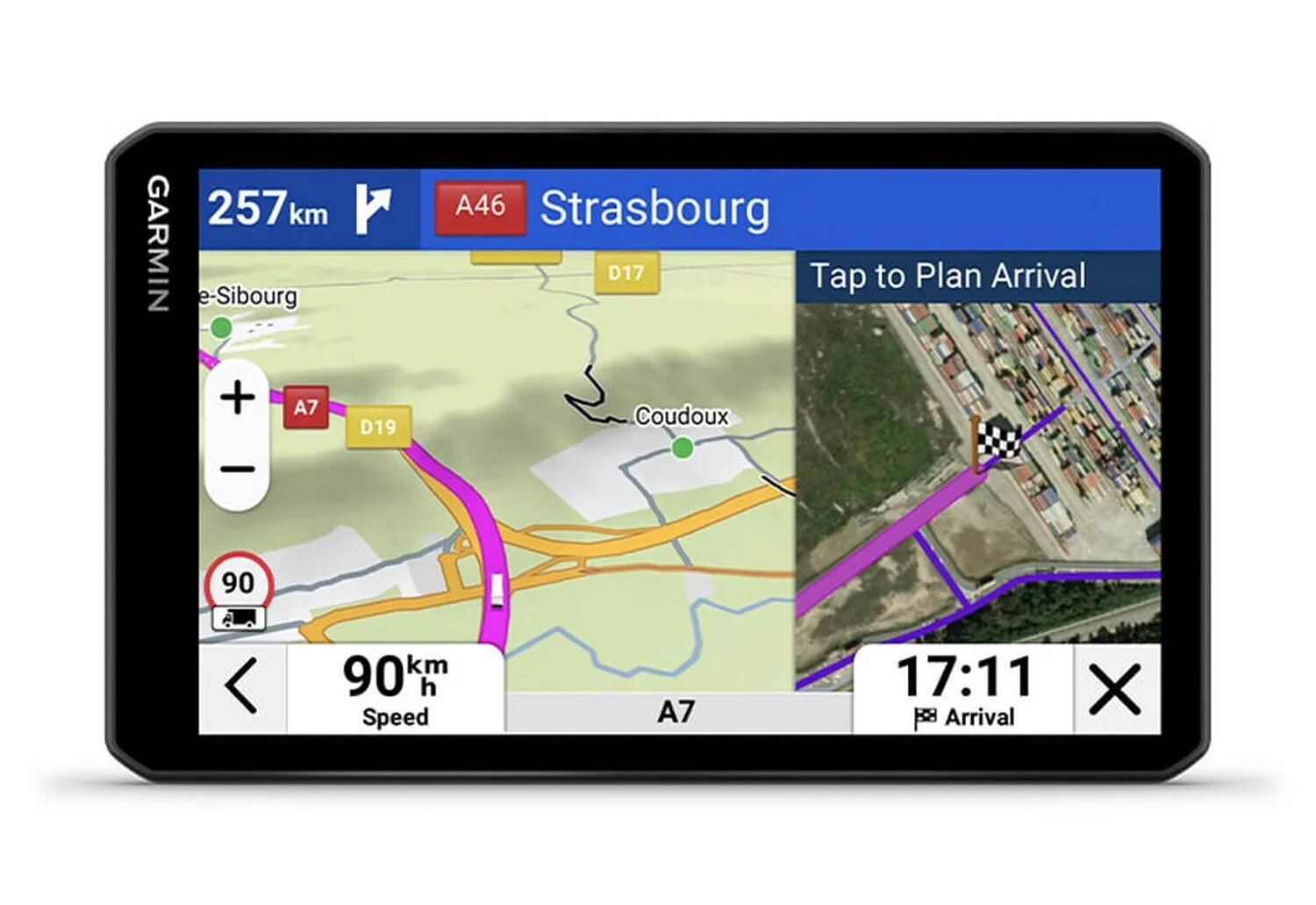 20260310134142_garmin_syskeyi_ploigisis_gps_dezl_lgv720_me_othoni_6_95_bluetooth_usb_card_slot.jpeg Garmin Συσκευή Πλοήγησης GPS Dezl Lgv720 με Οθόνη 6.95" Bluetooth / USB & Card Slot - Image 1