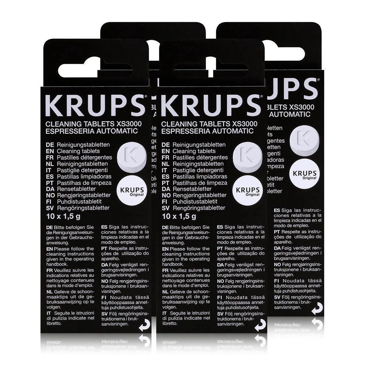 20260317133735_krups_xs3000_diskia_katharismou_paketo_4_temachia_1_5_g_kathena_michanes_espresso.jpeg Krups Xs3000 Δισκία Καθαρισμού Πακέτο 4 Τεμάχια 1,5 G Καθένα Μηχανές Espresso - Image 1