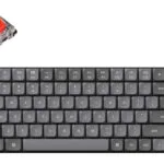 Keychron K3M-B1 Max K3M-B1 Ασύρματο Gaming Μηχανικό Πληκτρολόγιο 75% με Gateron Low Profile Red διακόπτες και RGB φωτισμό (Αγγλικό US) Γκρι
