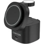Canyon Ασύρματος Φορτιστής Qi2 με Θύρα USB-C 30W Power Delivery Μαύρος (OnCharge 405)
