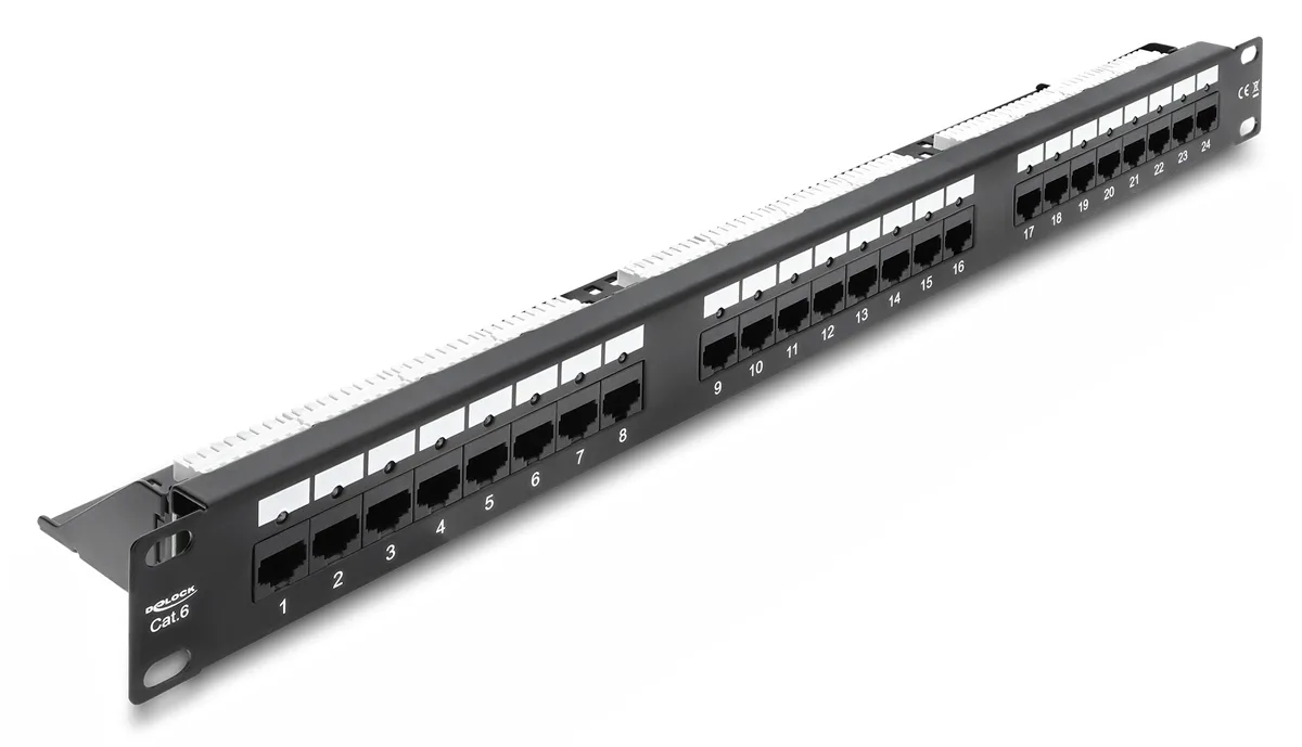 20260420122034_delock_patch_panel_unshielded_gia_rack_1u_19_24_thyron_mayro_91087.jpeg DeLock Patch Panel Unshielded για Rack 1U 19" 24 Θυρών Μαύρο 91087 - Image 1