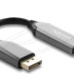 Delock Converter 64366 Active Displayport 1.4 To Hdmi Adapter 8k Hdr Function Black Grey
