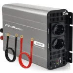 Qoltec Μετατροπέας Τάσης Ms Wave 12v 230v 2500/5000w Usb Συμβατός Lifepo4 Gel Agm