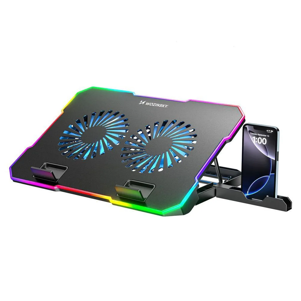 20260602170411_wozinsky_wdcx_a26_cooling_pad_gia_laptop_eos_17_me_2_anemistires_kai_fotismo.jpeg Wozinsky WDCX-A26 Cooling Pad για Laptop έως 17" με 2 Ανεμιστήρες και Φωτισμό - Image 1
