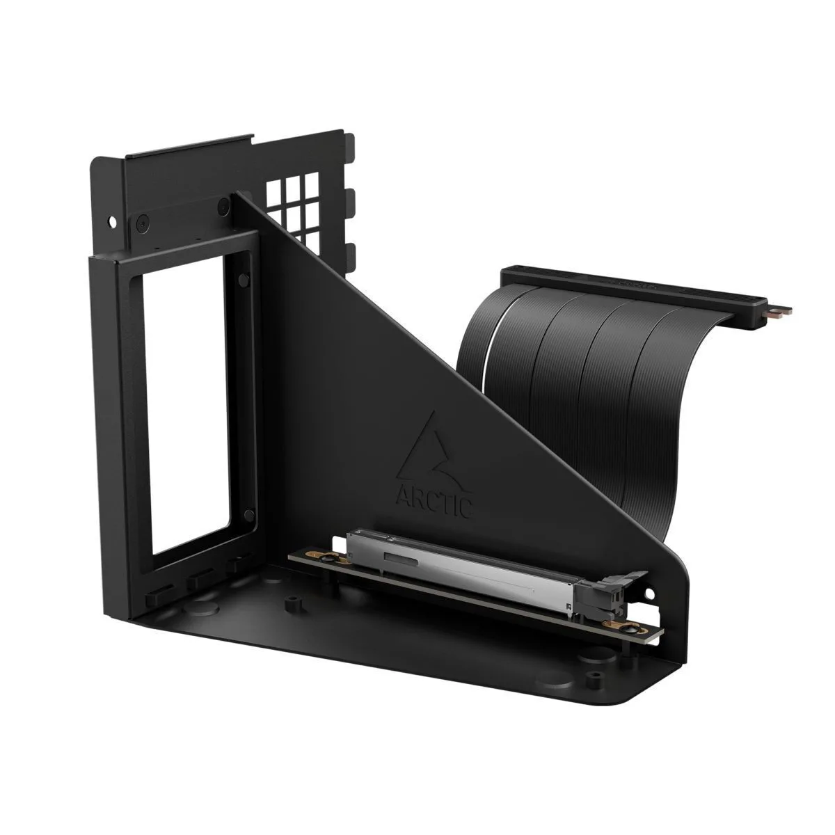 20260604100859_arctic_accelero_vertical_gpu_mount_black_pcie_4_0x16_riser_cable_160mm_acoth00012a.jpeg Arctic Accelero Vertical Gpu Mount Black Pcie 4.0x16 Riser Cable 160mm Acoth00012a - Image 1