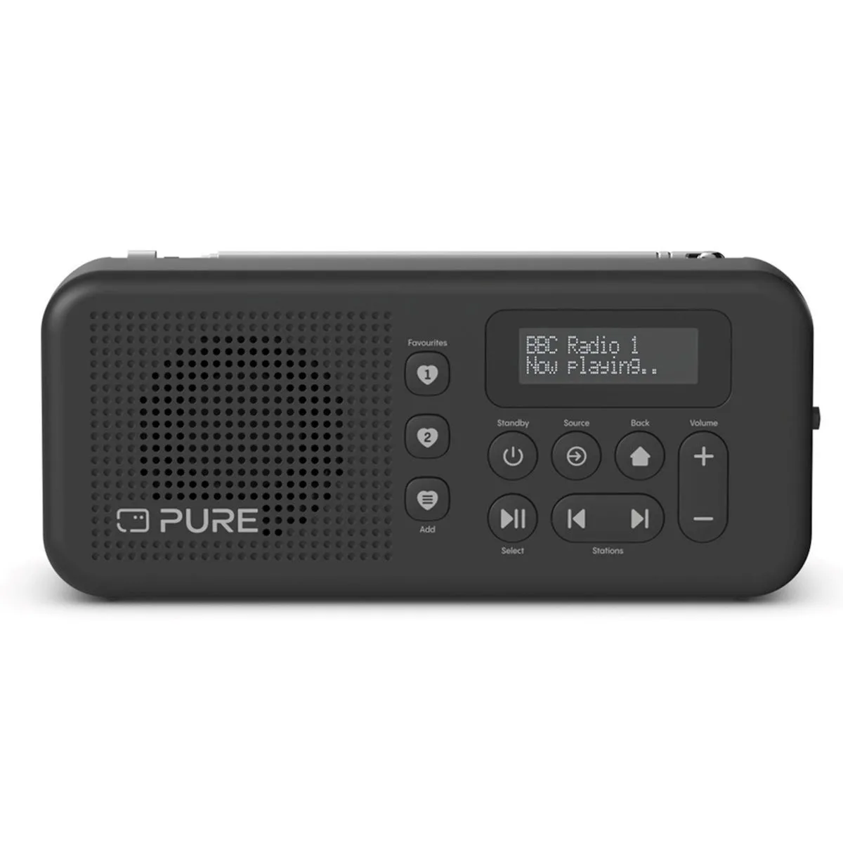 Pure Elan Move Επιτραπέζιο Ραδιόφωνο Ρεύματος DAB+ με Bluetooth Μαύρο - Image 1