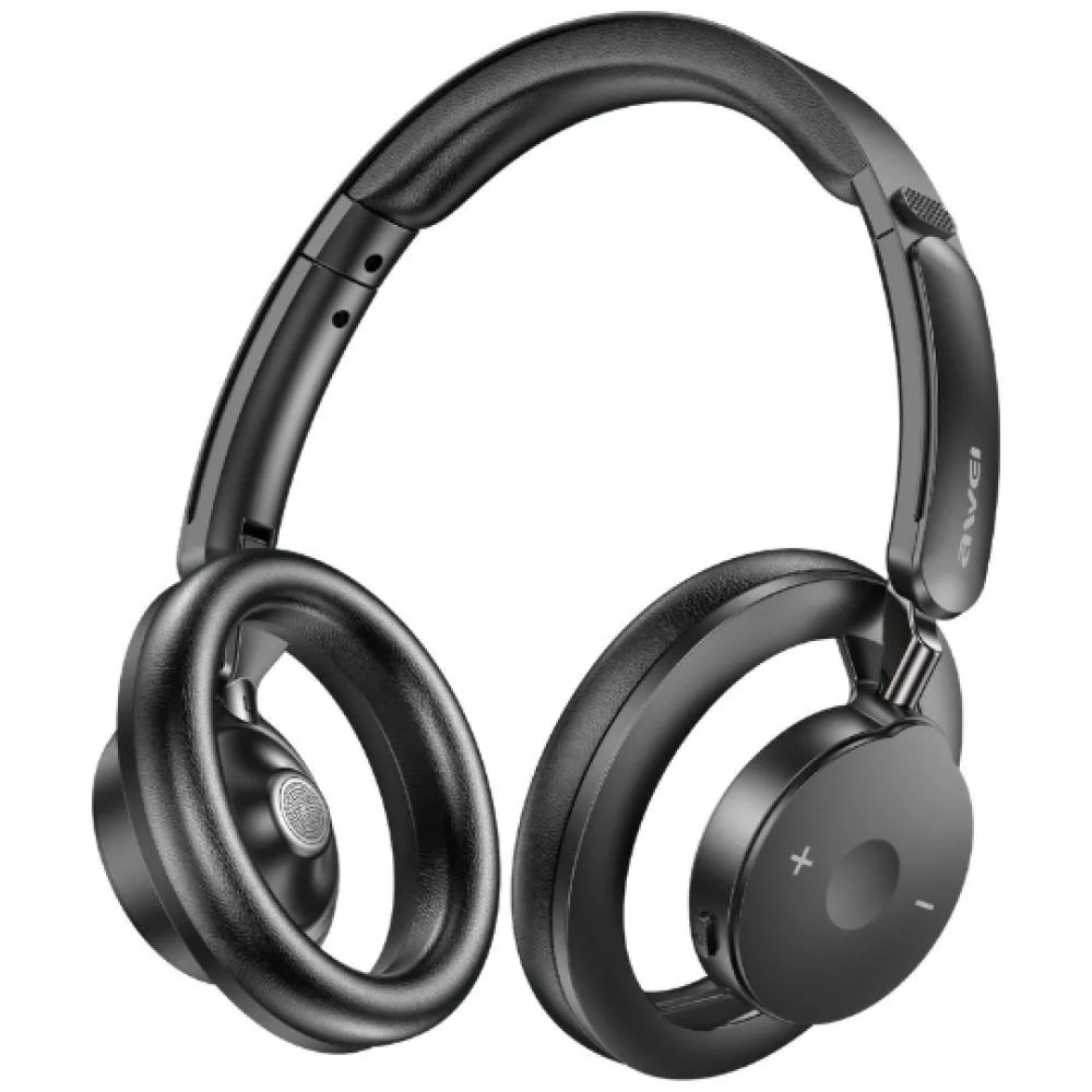 20260605111049_awei_at33_asyrmata_bluetooth_over_ear_akoustika_mayra.jpeg Awei AT33 Ασύρματα Bluetooth Over Ear Ακουστικά Μαύρα - Image 1