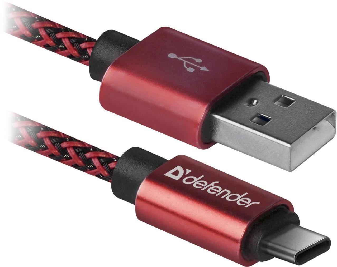 Defender USB 2.0 Cable USB-C male - USB-A Κόκκινο 1m 87813 - Image 1