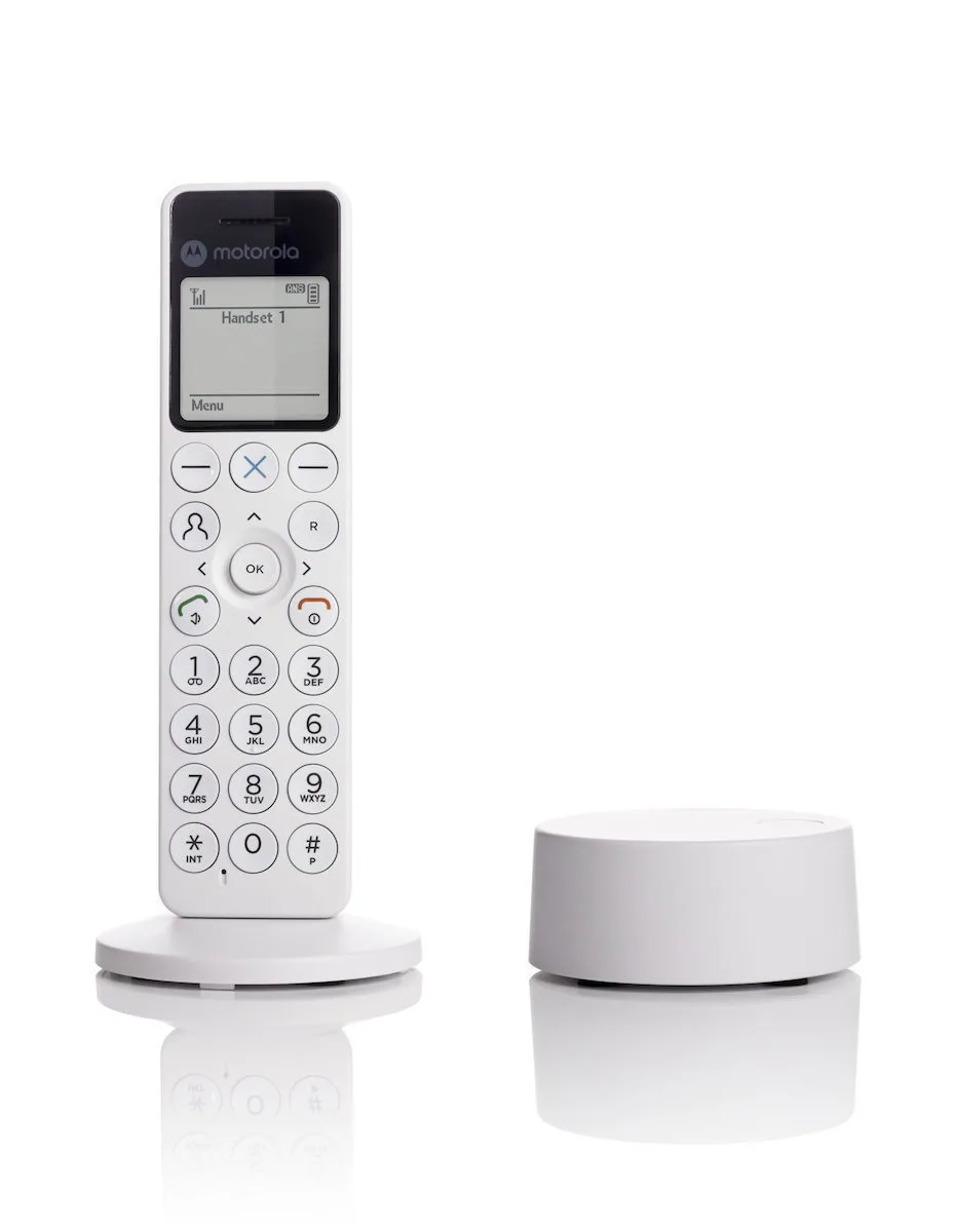 20260609170426_motorola_dot_411_asyrmato_tilefono_leyko.jpeg Motorola DOT 411 Ασύρματο Τηλέφωνο Λευκό - Image 1