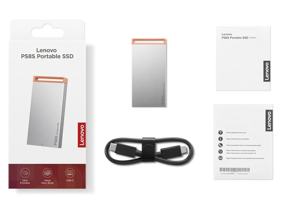 Lenovo 4XB1T88410 USB-C Εξωτερικός SSD 1TB 2.5" Γκρι - Image 1