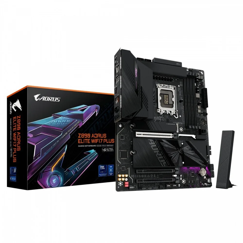 Gigabyte Z890 Aorus Elite WIFI7 PLUS Motherboard ATX με Intel 1851 Socket - Image 1