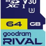 GoodRAM microSDXC 64GB U3 V30 UHS-I 100MB/s με αντάπτορα
