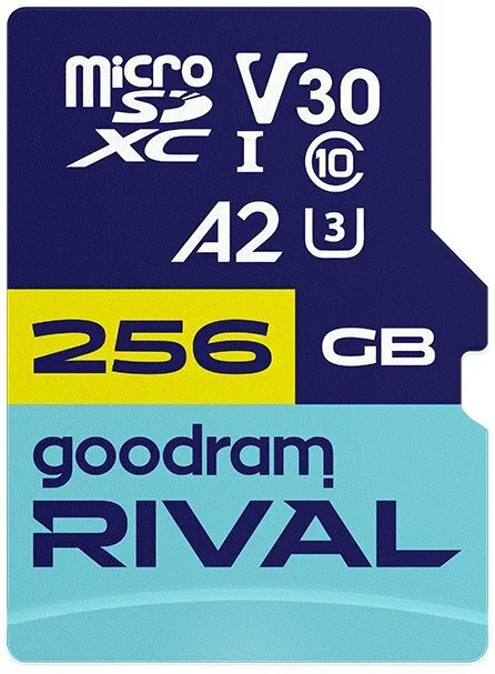 20260615125047_goodram_microsdxc_256gb_u3_v30_a2_uhs_i_100mb_s_me_antaptora.jpeg GoodRAM microSDXC 256GB U3 V30 A2 UHS-I 170MB/s με αντάπτορα - Image 1