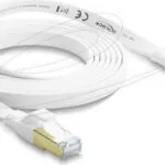 DeLock Flat U/FTP (STP) Cat.8.1 Καλώδιο Δικτύου Ethernet 2m Λευκό 81026