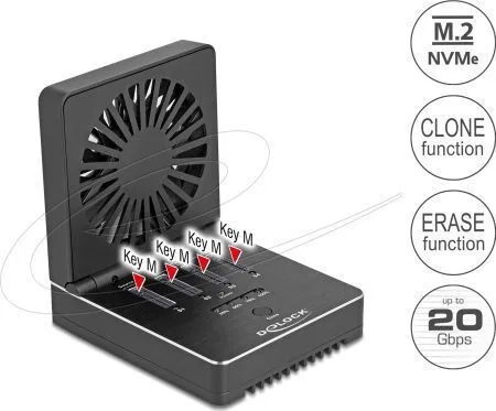 20260616104002_delock_docking_station_gia_sklirous_diskous_pcie_64352.jpeg DeLock Docking Station για Σκληρούς Δίσκους PCIe (64352) - Image 1