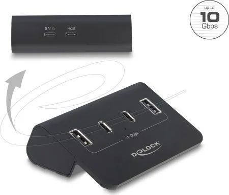 DeLock Hub 4 Θυρών USB 3.2 με σύνδεση USB-A 64259 - Image 1