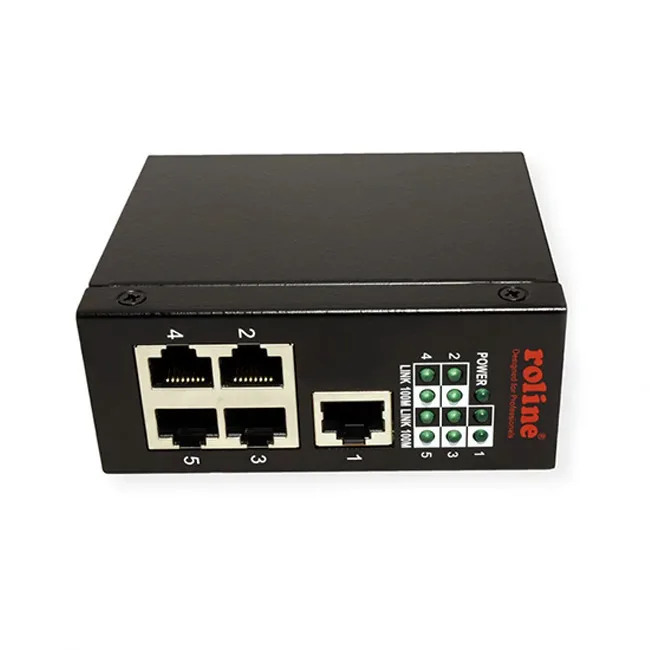 Roline 21.13.1155 Unmanaged L2 Switch με 5 Θύρες Gigabit (1Gbps) Ethernet - Image 1
