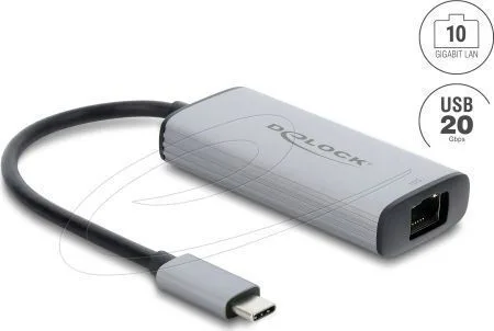 20260618112454_delock_81590_antaptoras_diktyou_usb_c_me_ensyrmati_syndesi_ethernet.jpeg DeLock 81590 Αντάπτορας Δικτύου USB-C με Ενσύρματη Σύνδεση Ethernet - Image 1
